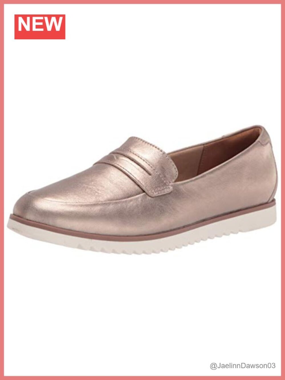Clarks Women's Serena Terri Leather Loafers Slip-Ons Removable Ortholite Footbed